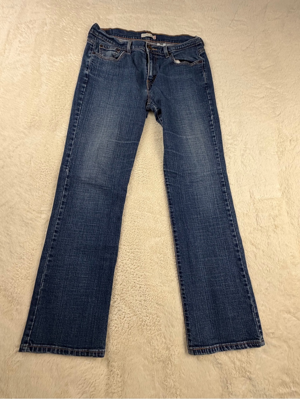 Levi's 505 Women's Boot Cut Jeans in Dark Blue Wash Vintage 10
